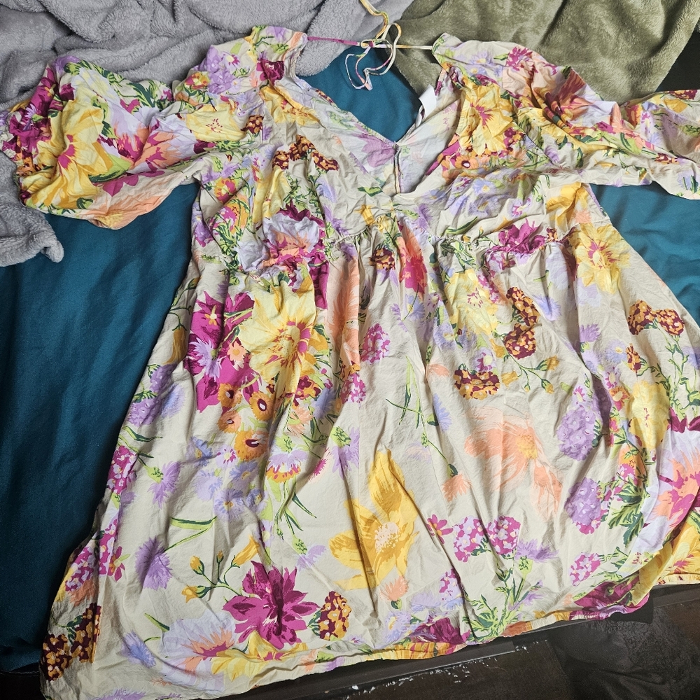H&M Flowery A-Line Dress